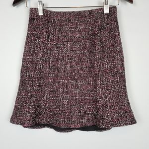 Club Monaco Wool Tweed Trumpet Skirt 00